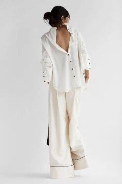 Chola White Straight Sleeves Shirt -Inca Sales Store 206cho8 3