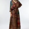 CAPISVIRLEO Multicoloured Tie Dye Kaftan Dress -Inca Sales Store 208capis17 1