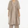 Three Greige Overlap Kaftan Co-ord Set -Inca Sales Store 208three18 1