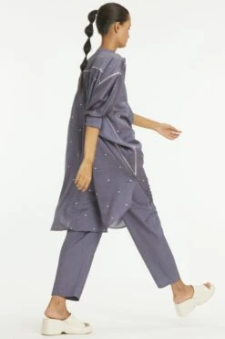 Three Grey Polka Kurta Set 8 Three Grey Polka Kurta Set -Inca Sales Store 208three2 3