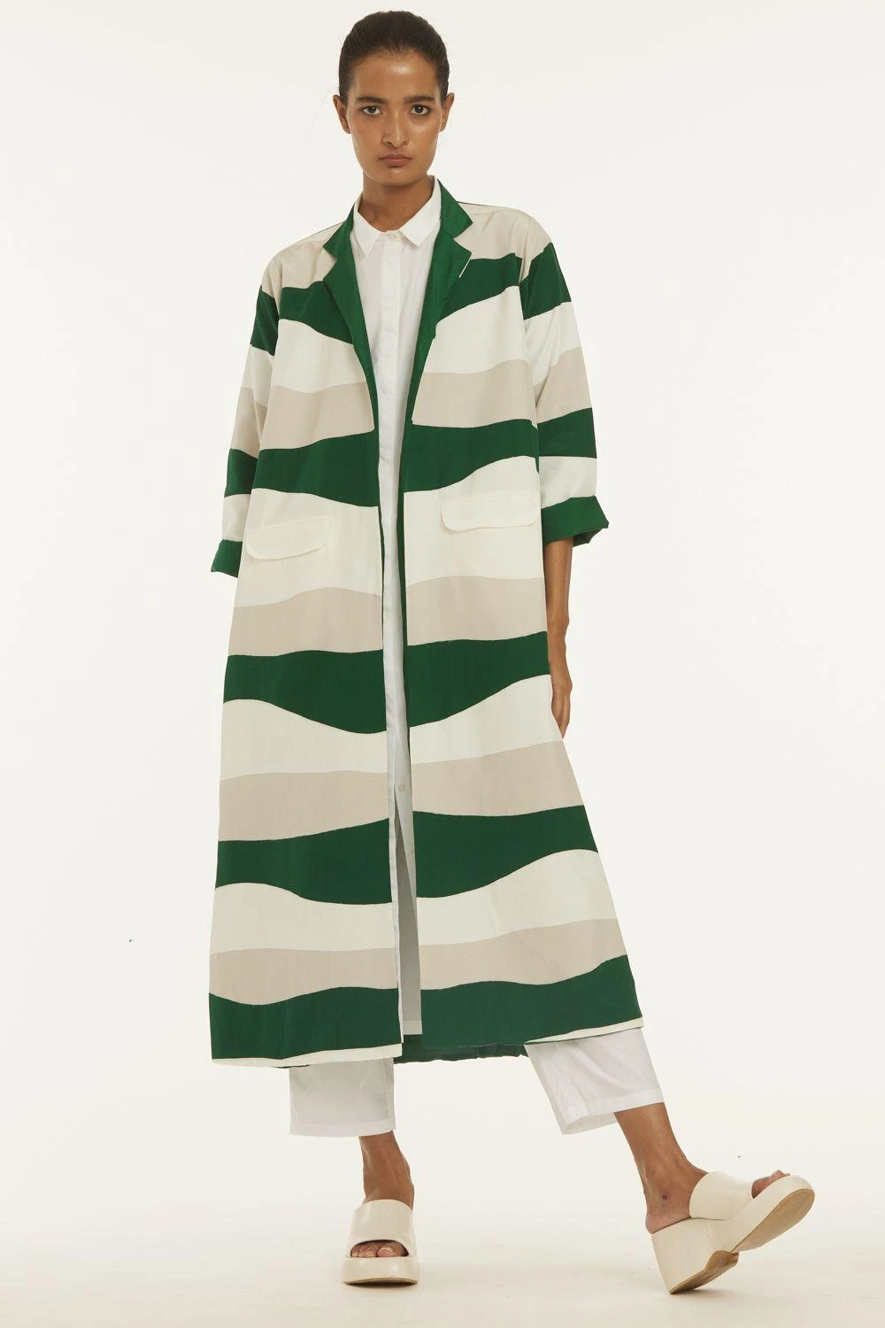 Three Emerald Green Applique Jacket Set 3 Three Emerald Green Applique Jacket Set