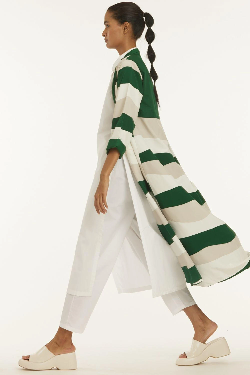 Three Emerald Green Applique Jacket Set 4 Three Emerald Green Applique Jacket Set - Image 2