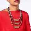 CVH Three Layered Spring Steel Necklace