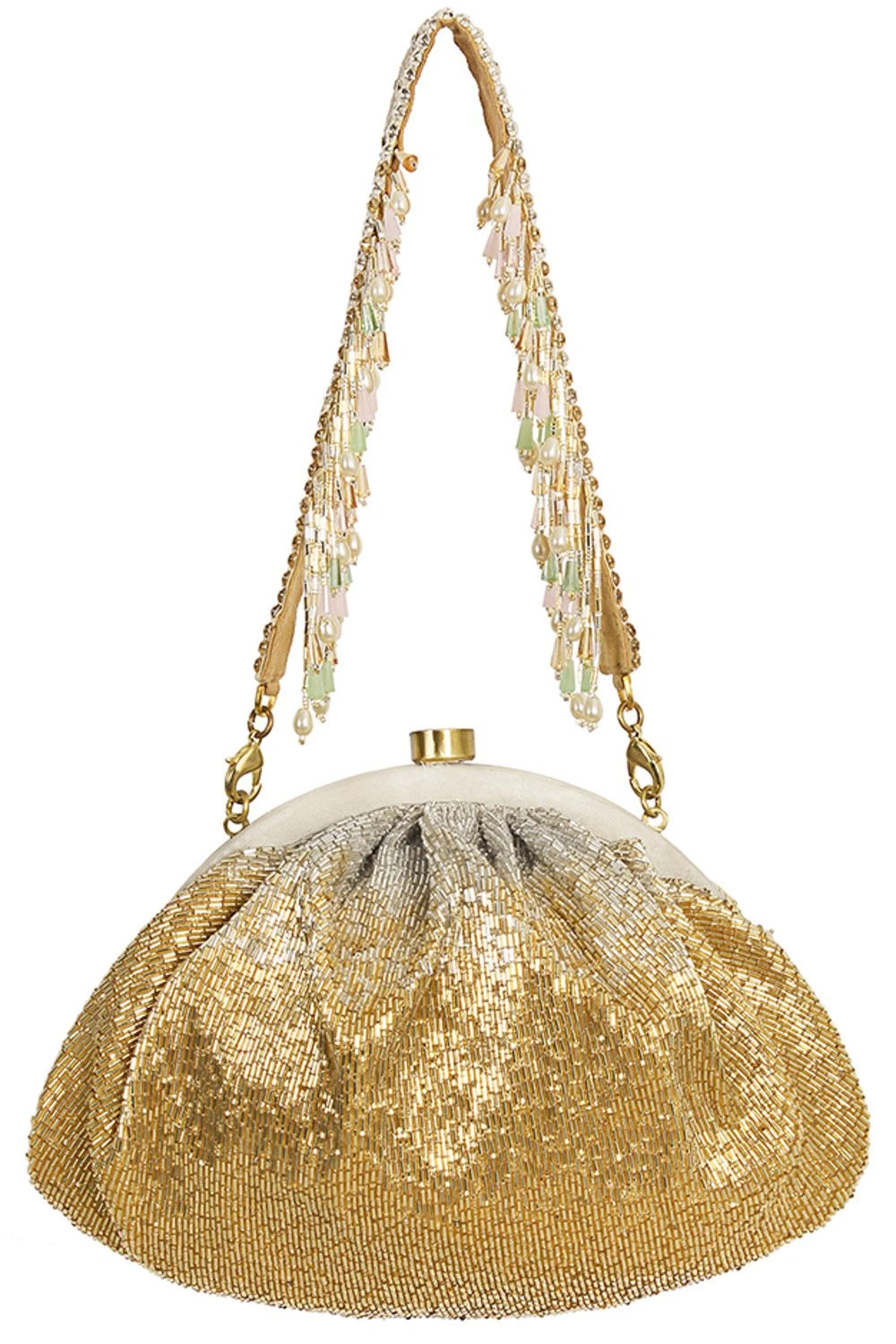 Lovetobag Nora Peerless Gold Clutch 7 Lovetobag Nora Peerless Gold Clutch - Image 5