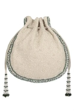 Lovetobag Bijoux Ivory & Emerald Pouch 11 Lovetobag Bijoux Ivory & Emerald Pouch -Inca Sales Store 209lb31 5