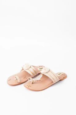 Stoffa Nude Kohlapuri Style Flats