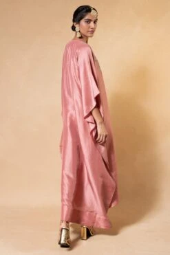 Jayanti Reddy Peach Zardosi Embroidered Kaftan -Inca Sales Store 2104jr05 5