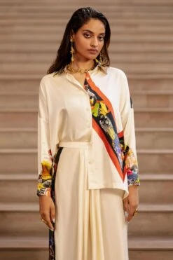 AK-OK By Anamika Khanna Graphic Printed Shirt With Lungi Skirt 10 AK-OK By Anamika Khanna Graphic Printed Shirt With Lungi Skirt -Inca Sales Store 2108akok206 4