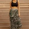 AK-OK By Anamika Khanna Ruffle Layered Skirt -Inca Sales Store 2108akok217 1