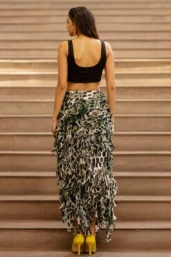 AK-OK By Anamika Khanna Ruffle Layered Skirt 9 AK-OK By Anamika Khanna Ruffle Layered Skirt -Inca Sales Store 2108akok217 4