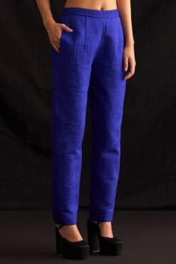 Amrich Mika Woven Silk Quilted Wide Leg Pants -Inca Sales Store 211123ach11 3