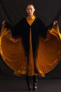 Amrich Iman Hand Embroidered Shibori Poncho 8 Amrich Iman Hand Embroidered Shibori Poncho -Inca Sales Store 211123ach38 2