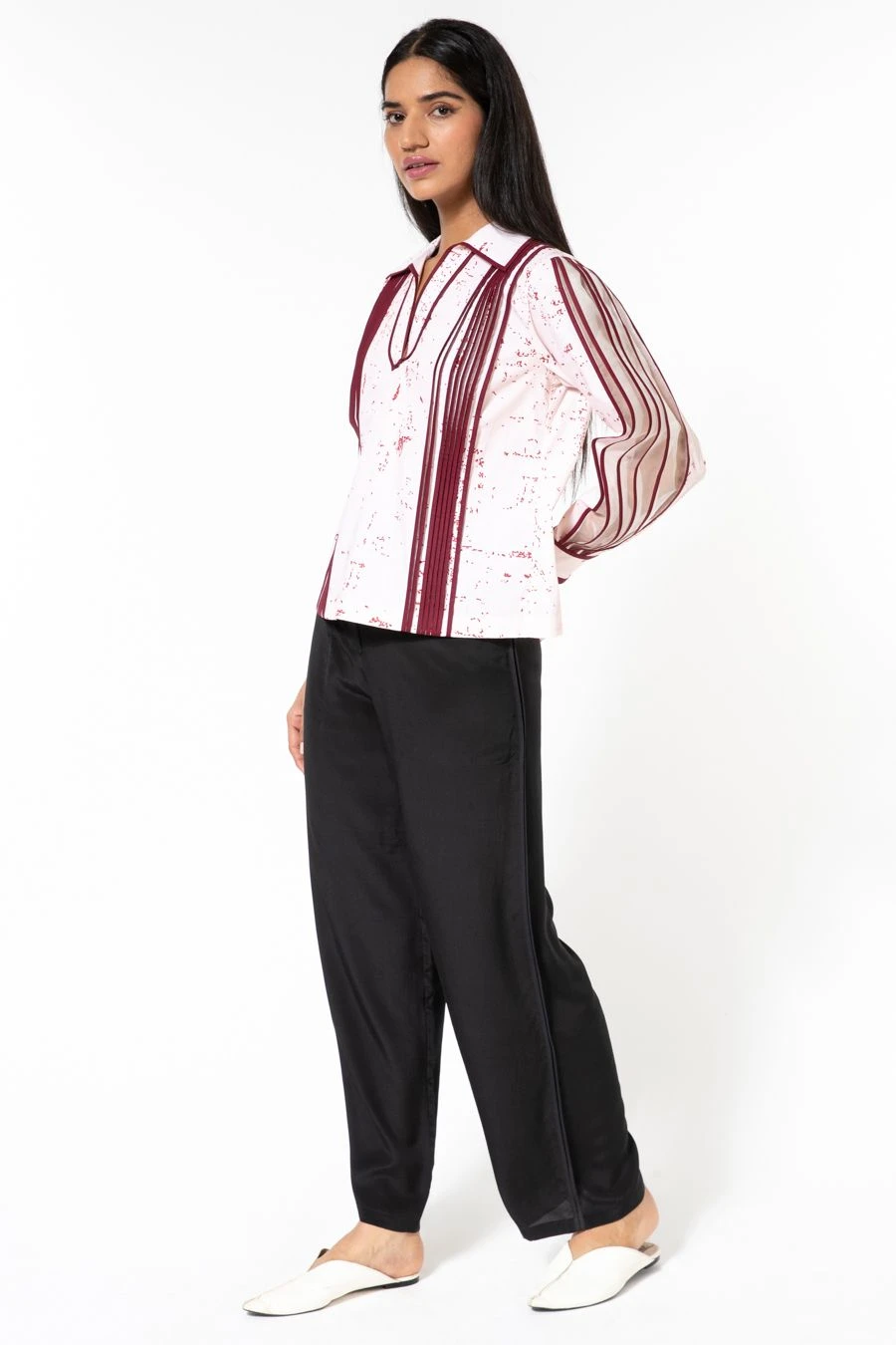 Bodice Pink Multi-binded Collared Top 5 Bodice Pink Multi-binded Collared Top - Image 3