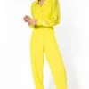 Bodice Lime Green Pleated Jumpsuit