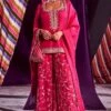 Punit Balana Pink Embellished Sharara Set -Inca Sales Store 2111pbw1 1