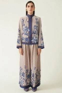 Payal Pratap Brown Garut Printed Jacket