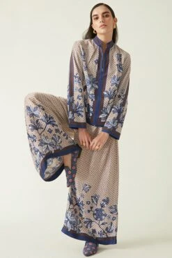 Payal Pratap Brown Garut Printed Pants -Inca Sales Store 2111ppj21 3