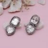 Sangeeta Boochra Silver Nahal Moissanite Earrings -Inca Sales Store 2111sb30 1