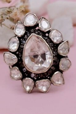 Sangeeta Boochra Oldooz Silver Adjustable Ring