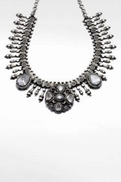 Sangeeta Boochra Silver Kyra Moissanite Necklace -Inca Sales Store 2111sb4 2