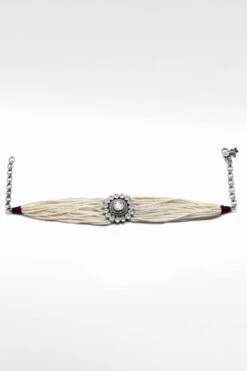 Sangeeta Boochra Silver Arzu Pearl Choker -Inca Sales Store 2111sb7 3