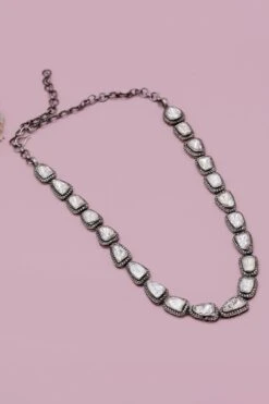 Sangeeta Boochra Silver Moissanite Cyra Necklace