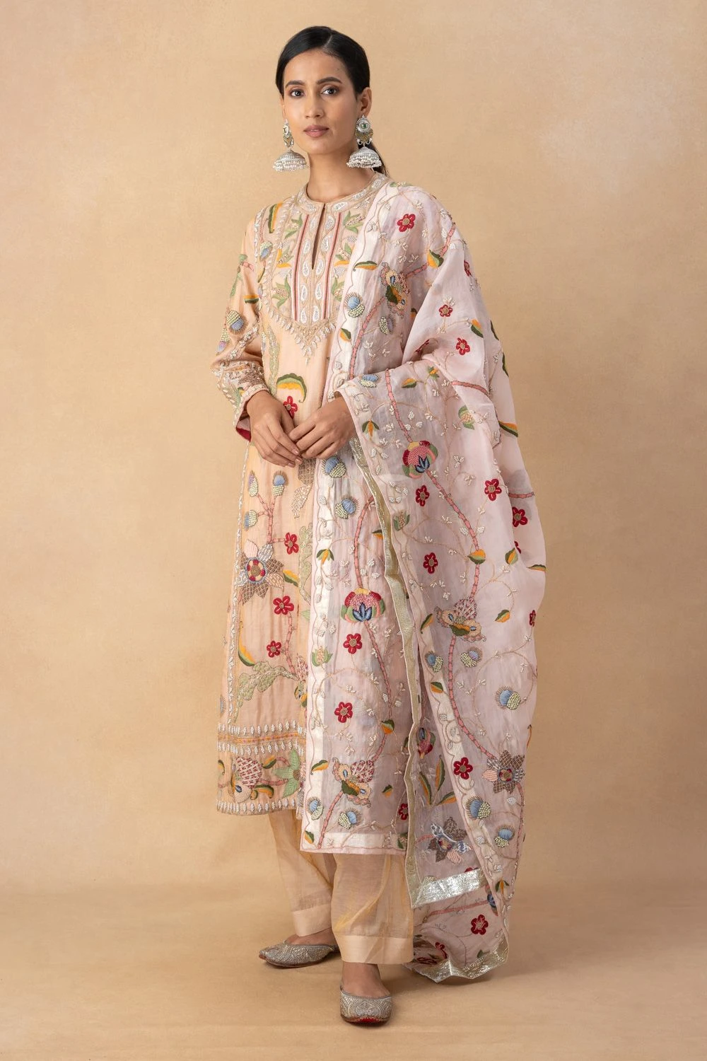 Divya Sheth Pink Embellished Dupatta 3 Divya Sheth Pink Embellished Dupatta