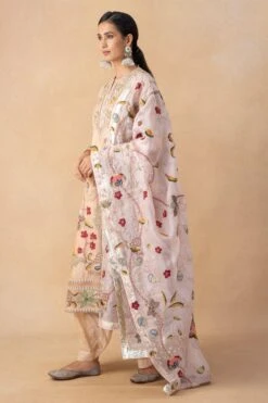 Divya Sheth Pink Embellished Dupatta 9 Divya Sheth Pink Embellished Dupatta -Inca Sales Store 21123ds8 3