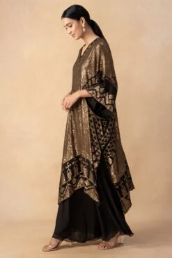 Nakul Sen Black Embellished Kaftan Set 9 Nakul Sen Black Embellished Kaftan Set -Inca Sales Store 21123ns3 3