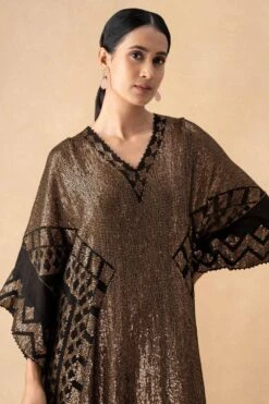 Nakul Sen Black Embellished Kaftan Set 10 Nakul Sen Black Embellished Kaftan Set -Inca Sales Store 21123ns3 4