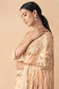 Nakul Sen Peach Embellished Sari Set -Inca Sales Store 21123ns7 4