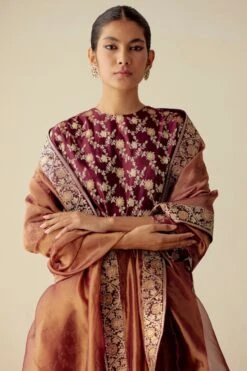 Mimamsaa Garnet Madhubala Dupatta 9 Mimamsaa Garnet Madhubala Dupatta -Inca Sales Store 211mkg15 3