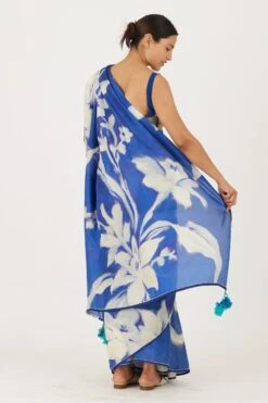 YAM Chicory White Poppies Blouse -Inca Sales Store 21223yam13 6