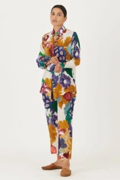 YAM Farah White Co-ord Set