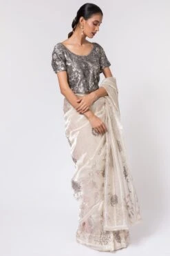 Peachoo Metallic Embroiderd Tissue Blouse -Inca Sales Store 212pch33 4