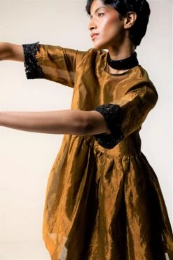 Shorshe Copper Gold Embellished Dress -Inca Sales Store 212sho11 3