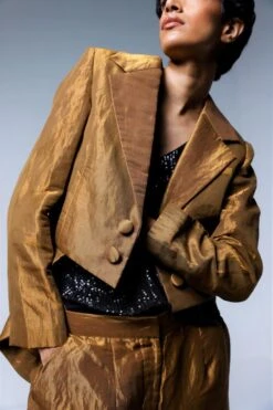 Shorshe Copper & Gold Tailcoat Blazer -Inca Sales Store 212sho13 3