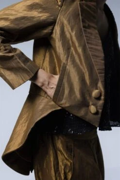 Shorshe Copper & Gold Tailcoat Blazer -Inca Sales Store 212sho13 4