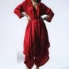 Shorshe Red Collared Cowl Jumpsuit -Inca Sales Store 212sho4 1