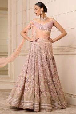 Tarun Tahiliani Coral Zardosi Embroidered Lehenga Set -Inca Sales Store 21323tt13 2