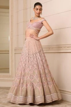 Tarun Tahiliani Coral Zardosi Embroidered Lehenga Set -Inca Sales Store 21323tt13 3