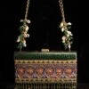 Tarun Tahiliani Accessories Emerald Boho-chic Clutch -Inca Sales Store 216ttb17 1