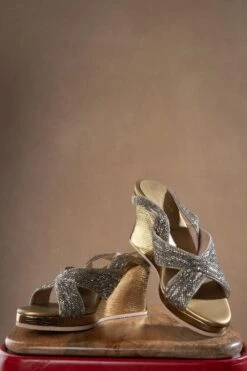 Art Apparel Silver Embellished Heels -Inca Sales Store 21723ap9 3