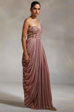 Divya Aggarwal Mauve Embellished Monroe Dress -Inca Sales Store 21723da9 3