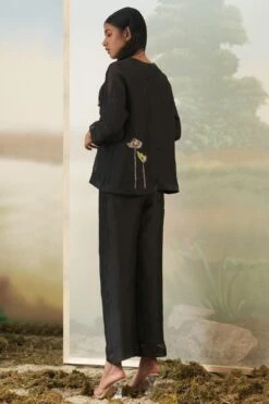 FEBo6 Black Floral Embellished Jacket Set -Inca Sales Store 21723febo13 5