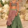 Varun Bahl Moss Green Embellished Lehenga Set -Inca Sales Store 21923vb15 1