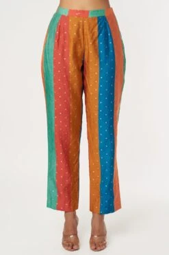 SVA Benarasi Silk Striped Pant Suit -Inca Sales Store 219sva32 3