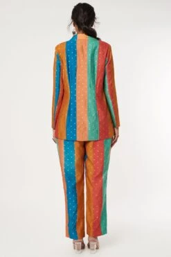 SVA Benarasi Silk Striped Pant Suit -Inca Sales Store 219sva32 4