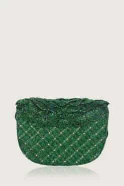 Doux Amour Coco Beaded Emerald Clutch 9 Doux Amour Coco Beaded Emerald Clutch -Inca Sales Store 22032023da05 3