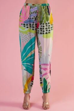 Payal Singhal Green Tropical Printed & Embellished Jacket Set -Inca Sales Store 221123ps01 4